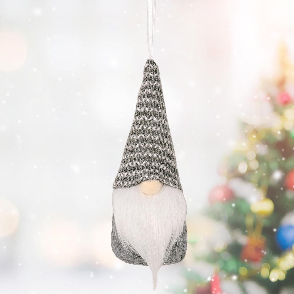 Creative Knitted Rudolph Pendant: Christmas Tree Decoration & Small Hat Ornament