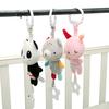 Infant Baby Soft Plush Toy Bed Crib Stroller Hanging Ring Bell Rattle Early Educational Music Box