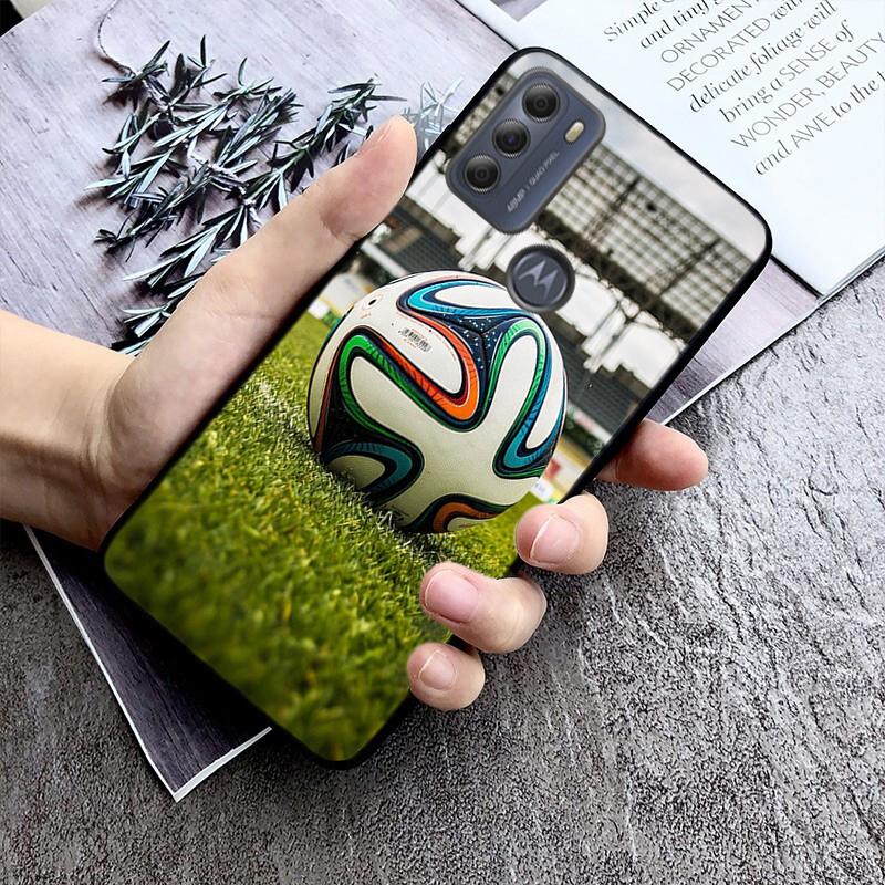 Football soccer ball Phone Case For Motorola Moto G Stylus 5G G Play G Power G 5G G Pure 2023 2024 E20 E22 E22i E32 E40 E13