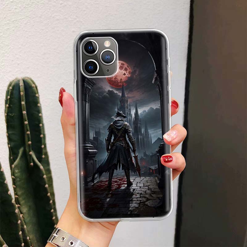Bloodborne Spiel Für iPhone 17 Air 16 15 14 Plus 13 Mini 12 11 Pro Max Handyhülle 16E 7 Druck 8 SE Fundas Hülle Weiche Hülle 16 15