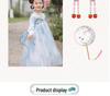 Embroidered Girls' Hanfu Shoes - Ethnic Style Children's Princess Costume Tang Suit Skirt Shoes