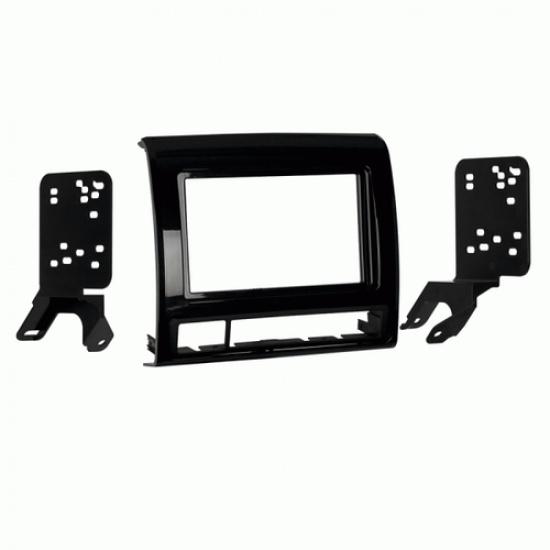 Fits Toyota Tacoma 13-14 Double DIN Harness Radio Dash Kit - Matte Black