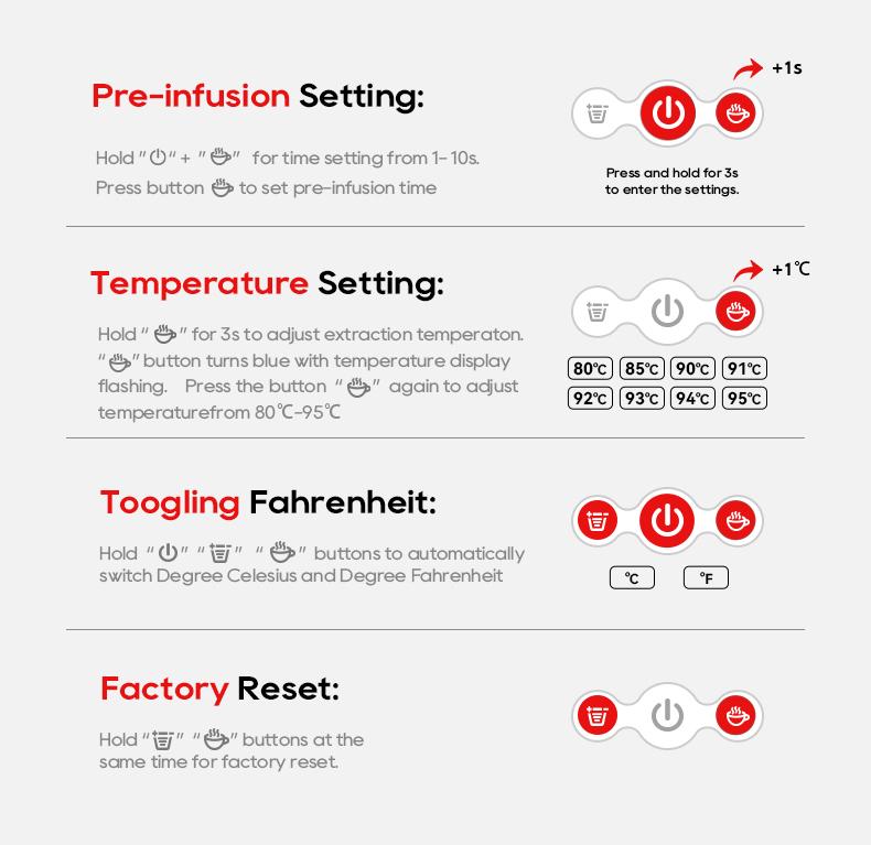 HiBREW H2C 5-in-1 Capsule Coffee Machine, 20Bar Pressure, Smart Touch Control, 7 Cup Sizes, Hot & Cold Brew