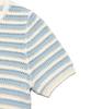 LEE Women'S Scalloped Stripe Knit Light Blue