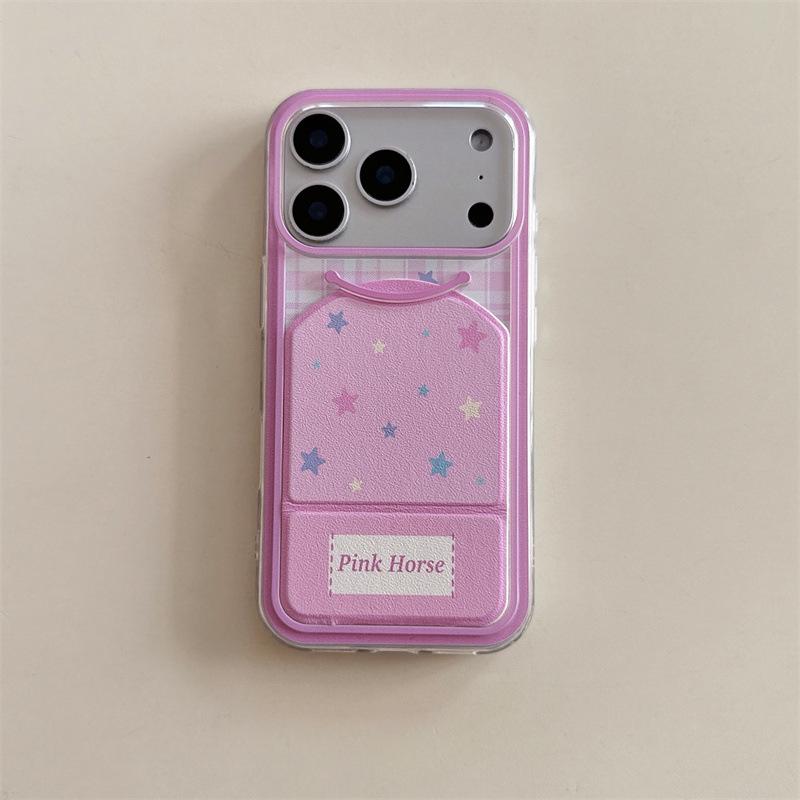 

Heart Little Bear Flip Stand Case for iPhone 14/13/12/11/Pro Max iPhone 16 Pro Max