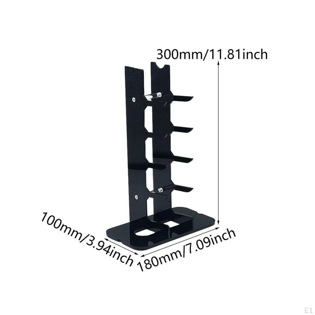 Tool Storage Rack Display Keeps Knives Organized Simple Setup Assembly for Hobbyists,