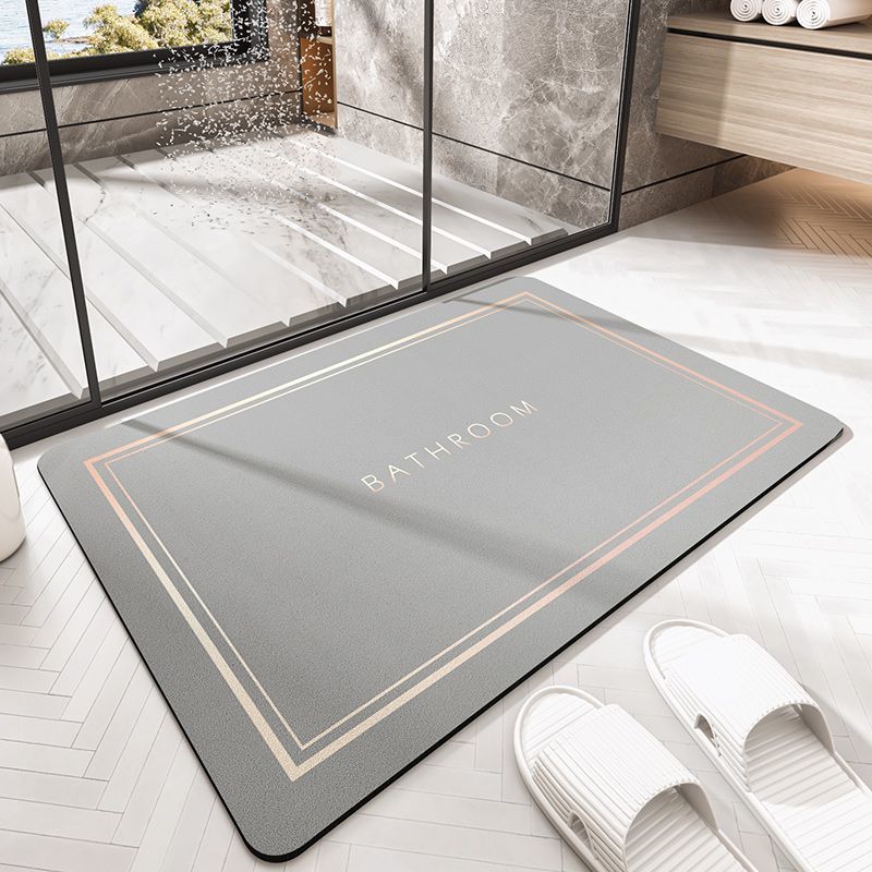 Toiletten saugfähige Bodenmatte rutschfest Kieselgur Kissen Toilettentürmatte Badezimmertürmatte Eingang Fußmatte