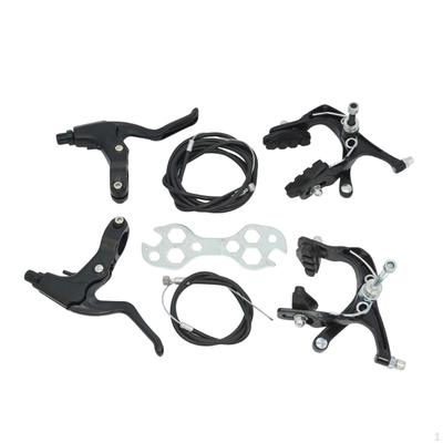 Bicycle Brake Kit with Cable, Spare Parts for Repairing Grips, Front And Rear Levers