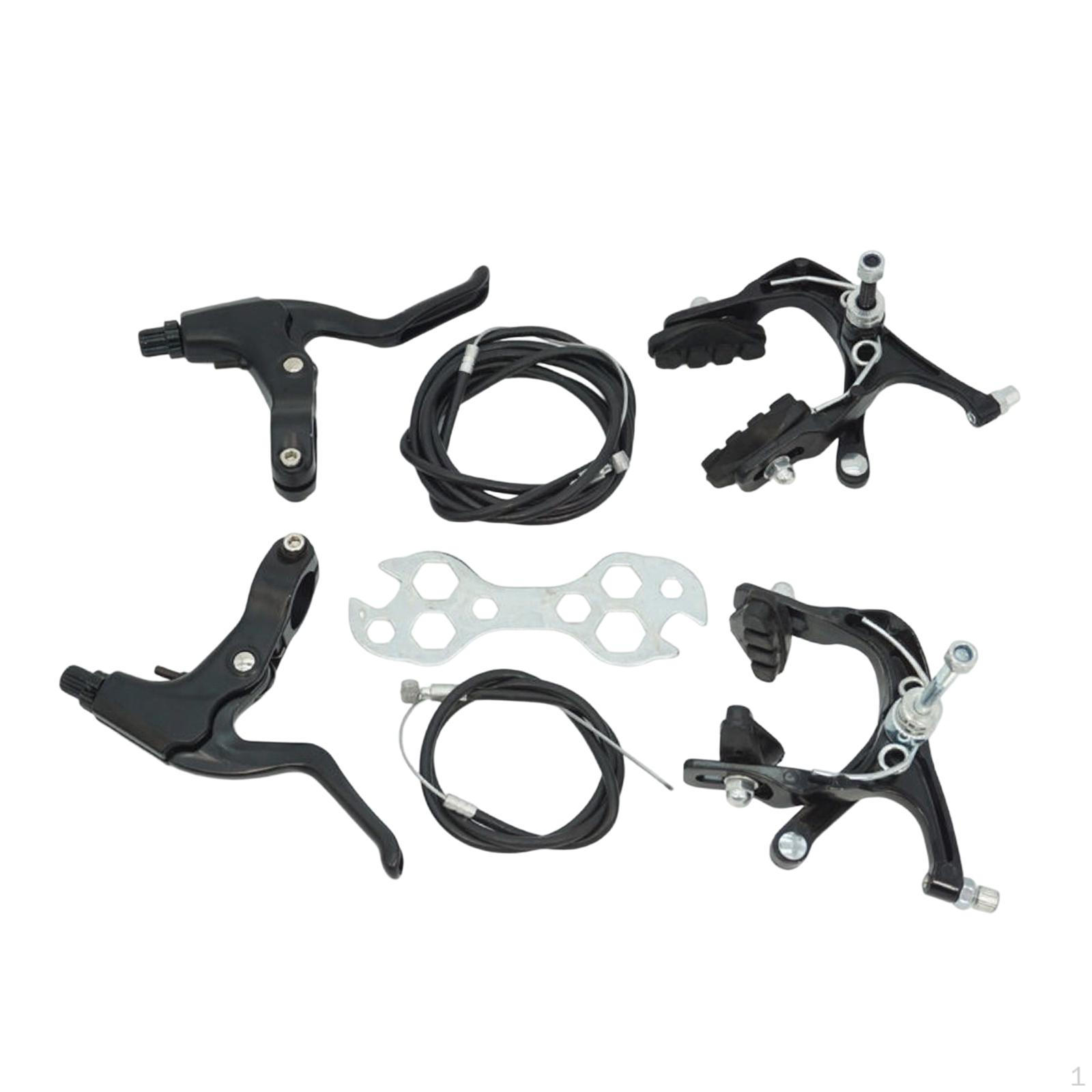 Bicycle Brake Lever Set, Replacement And Maintenance Accessories, Universal Front Rear black