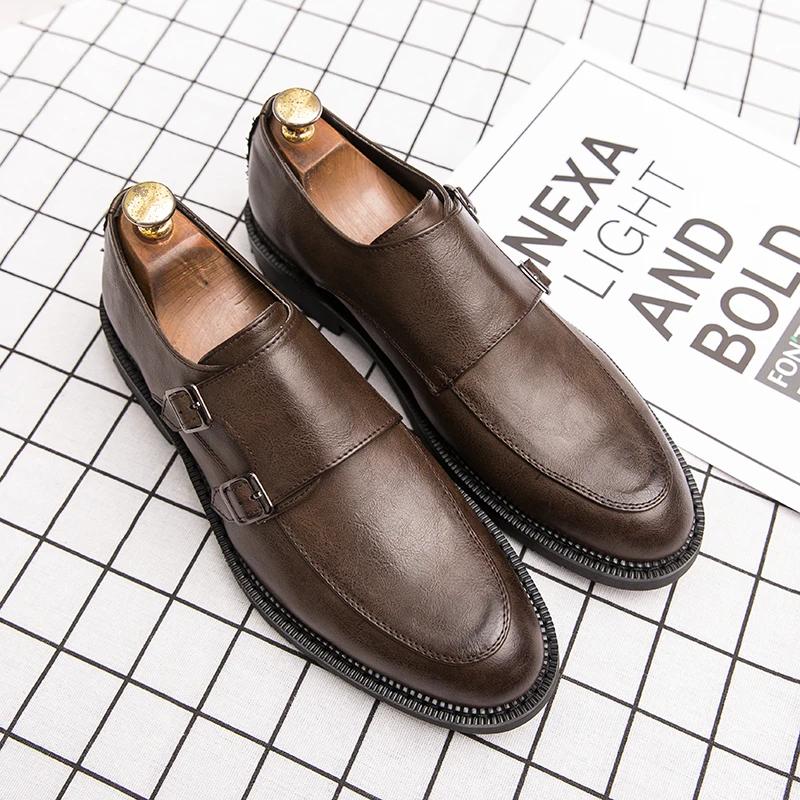 Classic Designer Men's Penny Loafers, Leather Slip-ons, Business Formal Leather Shoes, Wedding Flats, Casual Dress Shoes 39-44
