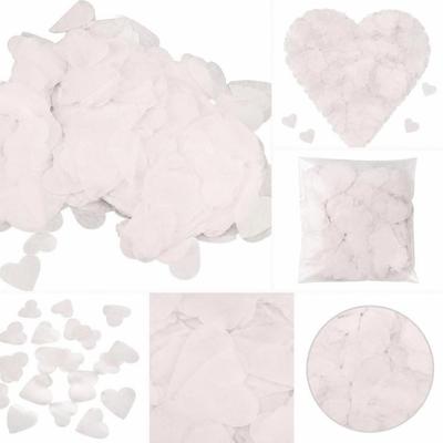 10000PCS White Heart Tissue Paper Confetti 17g Paper Party Table Scatter  Valentine's Day Party