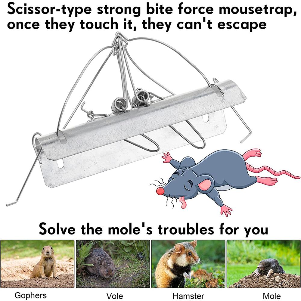 Mole Traps Easy Set Mole Traps Reusable and Quick Capture for Lawns Yard Garden
