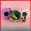 Plush Woven Parrot Bird Nest Soft Warm Cave Hut Multiple Colors Cozy Rest House for Small Pet Birds Cage Indoor