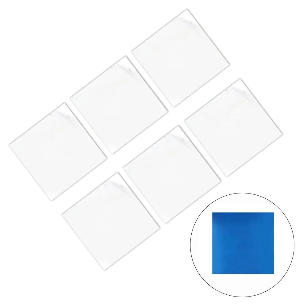 6PCs 20cm 3D Mirror Wall Stickers Self-Stickers Mirror Stickers Removable Flexible DIY Art Acrylic Mirror Living Room Decoration