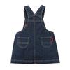 Latzrock Denim Logo Mädchen Baby Kinder Kleidung 80cm Indigoblau [MIKI HOUSE] Kinder 10-1821-575