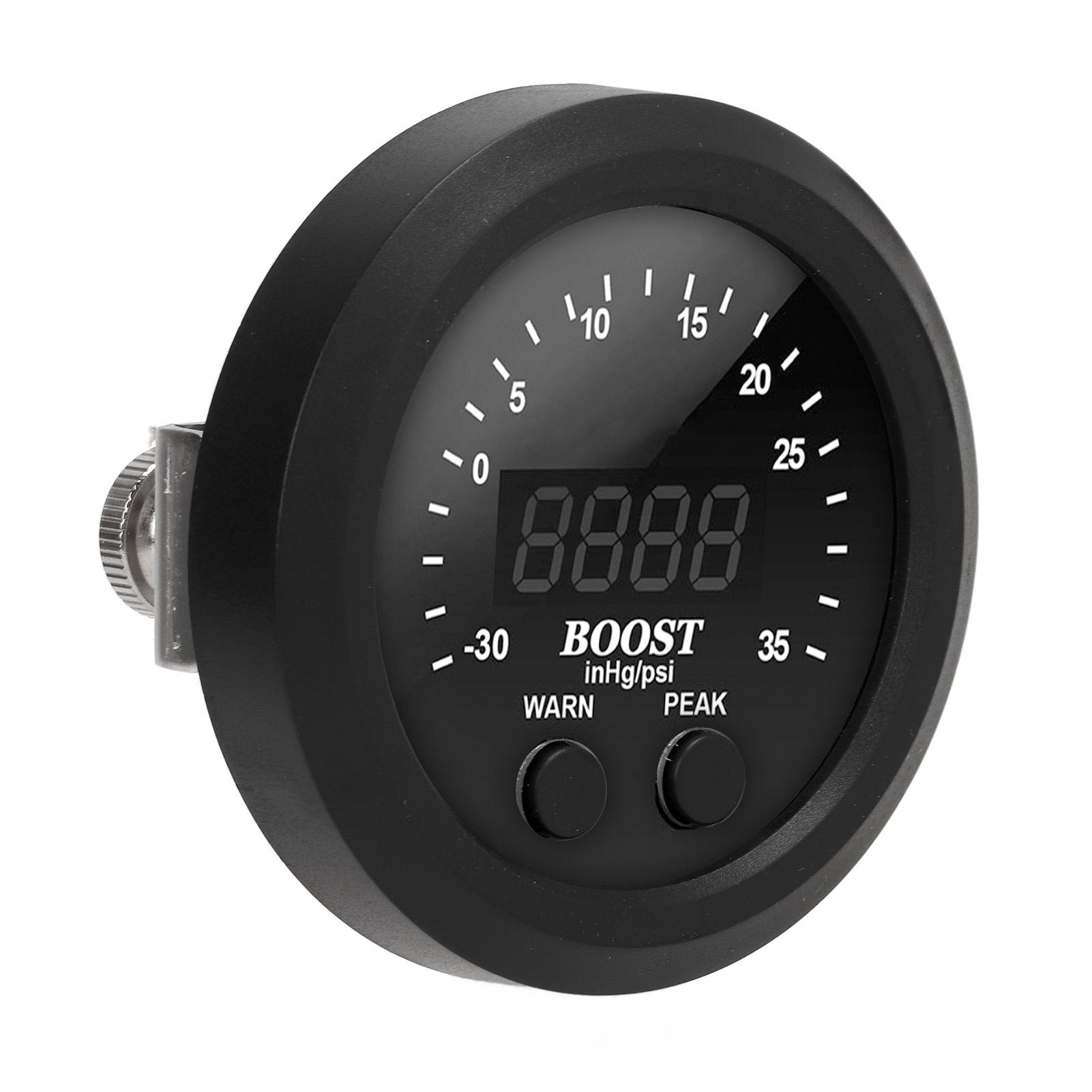 

Комплект датчика турбонаддува 60 мм2,4 дюйма 12 В 30Цифровой дисплей турбоманометра 35PSI с датчиком LED