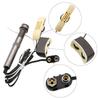 Frioojity Acoustic Guitar Pickup A-202 Piezo Pickup with Tuner 6.35mm Output Jack Microphone Included