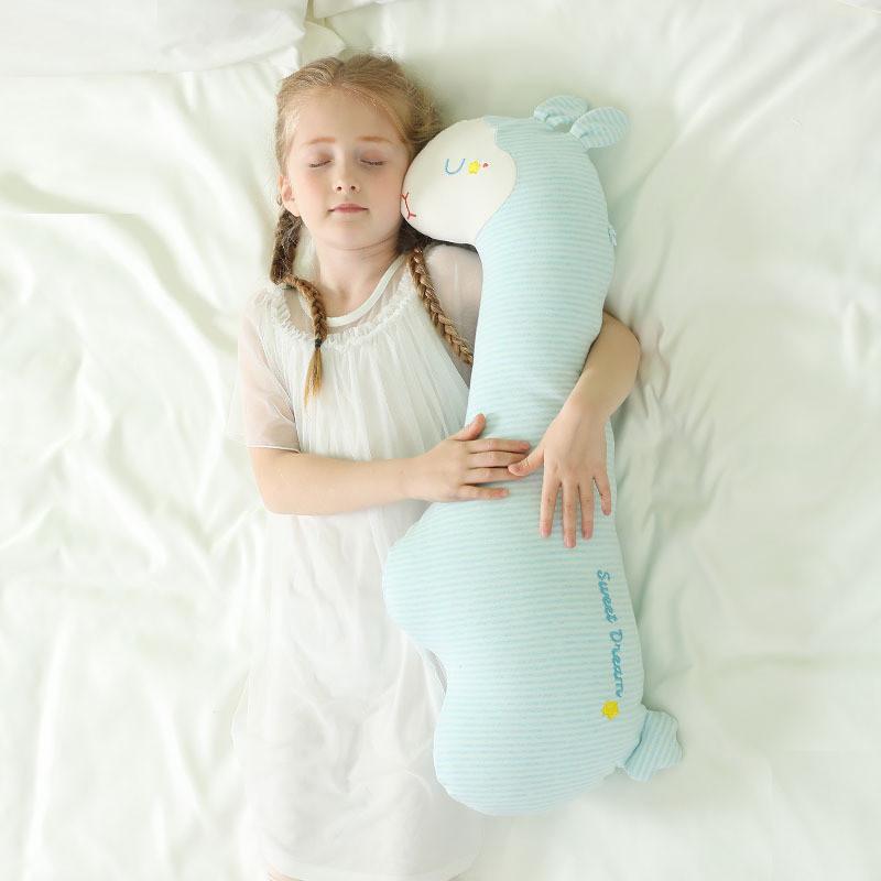 

Classic Unicorn Cotton Kids Pillow With Removable Inner Cushion For Sleep Comfort And Side Sleeping Support 70CM синій