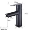 Black Stainless Steel Hot & Cold Basin Faucet Bathroom Kitchen Tap Accessories