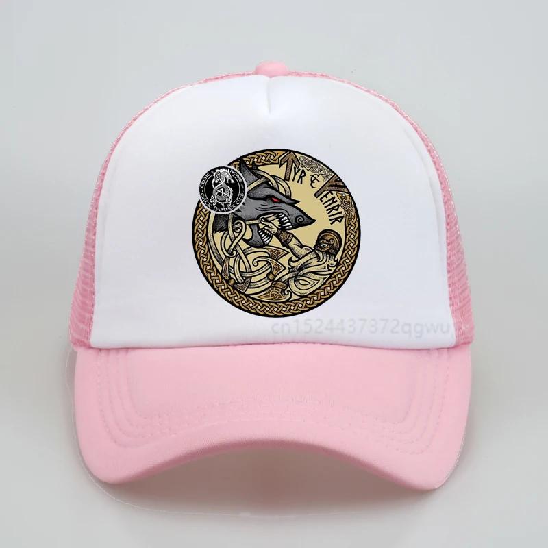 

Viking OdinS Wolf Vantage Rune Rune Baseball Cap Celtic Knot Art Norse hip hop cap fashion summer Unisex mesh snapback hats