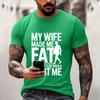 Lässiges Herren-Grafik-T-Shirt mit lustigem Buchstabenaufdruck, lockere Passform, für den Alltag