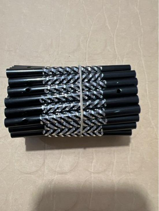 Renkli Desenli Rüzgar Çanı Tüpleri: Anaokulu Kendin Yap Projeleri İçin Siyah Oyma Alüminyum Borular