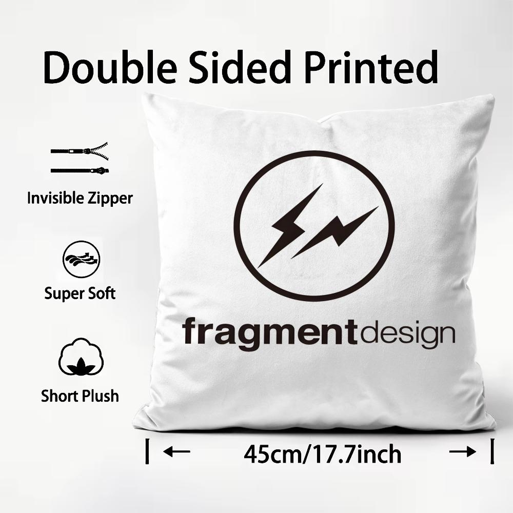 Lightning FFragment DesignS Cushion Cover Plush Fabric Soft DoubleSided Printed Sofa Warm Winter Home Child Gift Pillow Case