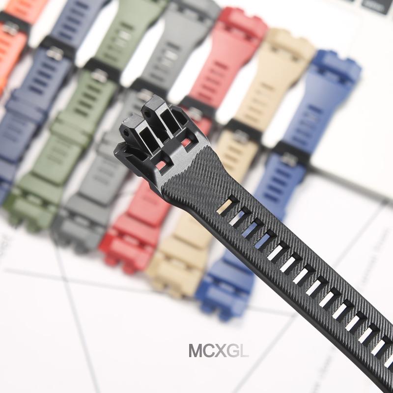 GBD100 Ersatzarmband Geeignet für Casio GBD-100 GBD-100-1/1A7/100SM-4/2A Herren Sport Wasserdichtes Armband Gummi-Uhrenarmband