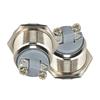 Silver Car Control 19mm 12V Momentary on/Off Metal Cool Push Button Switch Waterproof Car Tuning Spare Parts Car Accessories