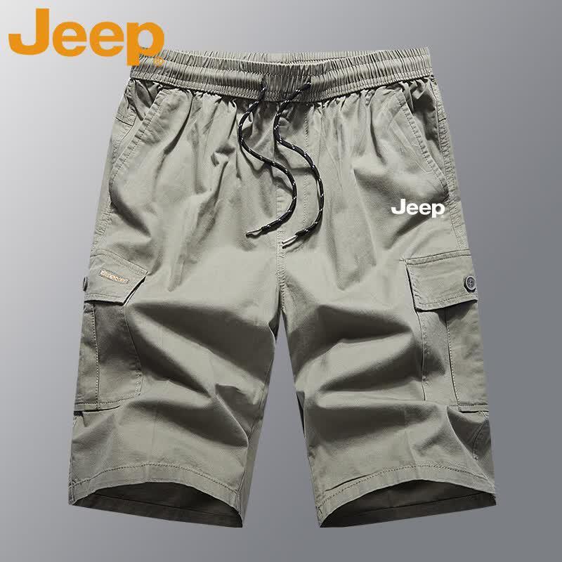 

JEEP Men s Summer Lightweight Pure Cotton Cargo Shorts XL