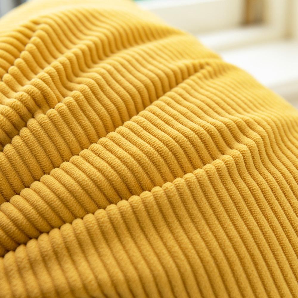 Bedding Japanese style Corduroy Striped Throw Pillow Cover Solid Color Soft Sofa Pillowcase Thickened Square Cushion Cover Couch