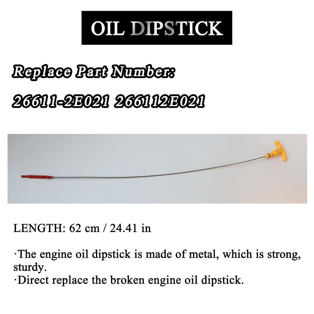 Oil Dipstick 26611-2E021 for Hyundai Elantra 2011-2018 Tucson Sonata & for Kia Forte Optima Soul Engine Oil Level Dipstick 266112E021