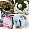 Round Metal Wedding Arch Stand - Portable Balloon & Flower Backdrop Frame for DIY Birthday Reusable Circle Party Kit