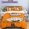 Loud House 3pcs Bedding Set Duvet Cover Closure Includes 1 Duvet Cover & 2 Pillowcases for All Seasons Bedroom Home Dorm Decor