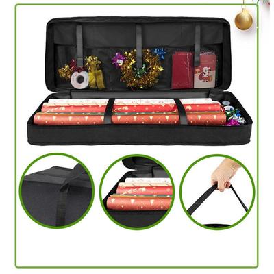 Christmas Gift Wrap Storage Bag Underbed Storage Organizer With Thicken Handles Xmas Wrapping Paper Storage Box