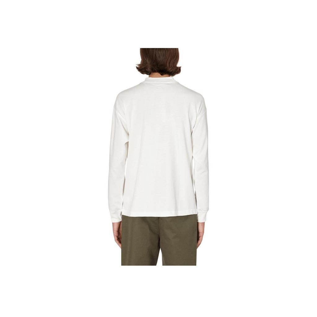 Li Ning Sports Fashion Series AW20 Paris Fashion Week Logo Round Neck Loose Long Sleeve Sweatshirt Men Sweatshirt Off-White AHSQ623-5