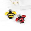 Trendy 3D Little Bee Enamel Cartoon Brooch