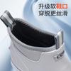 New waterproof shoes men's dynamic waterproof summer rain shoes wear-resistant gray outdoor wading rain boots rubber shoes
