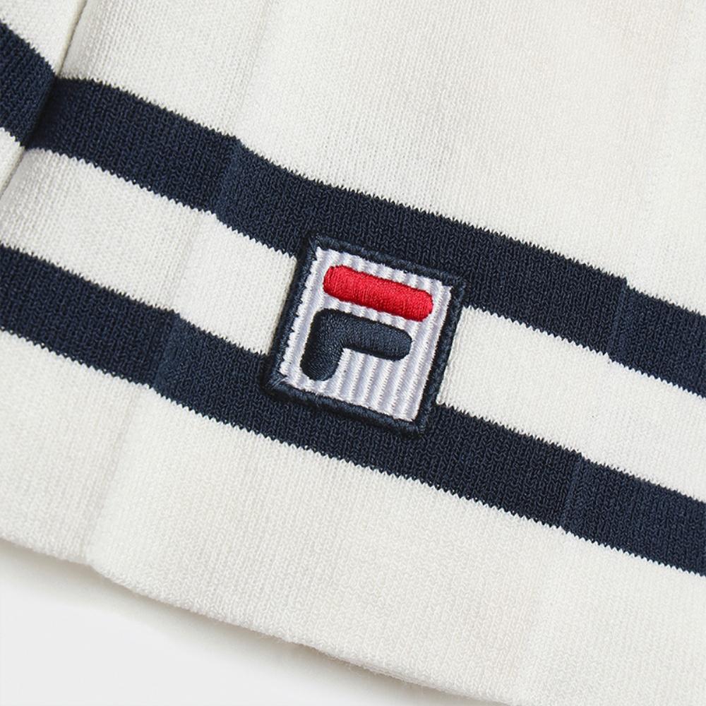 Fila Tennis Fashion Minimalist Classic Retro Sports Pleated Casual Skirt Women Skirts Egrets-White A11W543307FWT