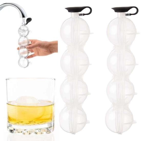 Ice Grid 4 Mold Multi-functional Cavity Silicone PP Creative Ice Cubes Tray