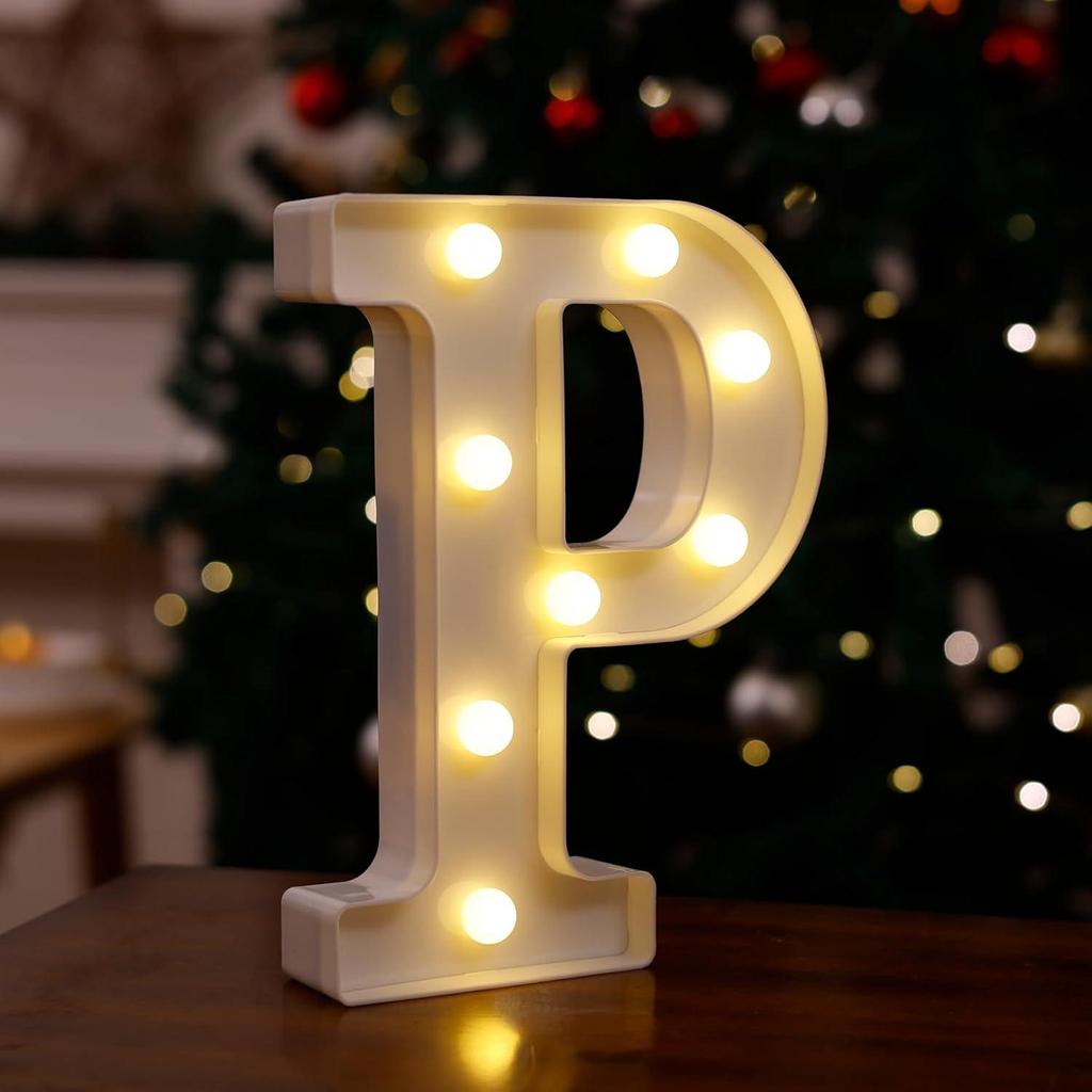 LED Letter & Number Lights: Multicolor Decorations for Birthdays, Proposals, Weddings, and Parties