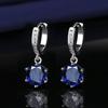 Elegante Mode Kwast Zesklauw Twee Karaat Imitatie Moissanite Oorbellen voor Vrouwen