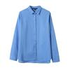 European and American Style, New Women's Clothing, Foreign Style Simple Urban Commuter Style Solid Color Linen Long-sleeved Shirt