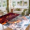 Burnley Football Design Crystal Velvet Rug Soft Decorative Mat for Bedroom Entrance