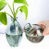Glass Bud Vase Transparent Multifunctional Small Flower Vase for Living Room Bathroom Bedroom