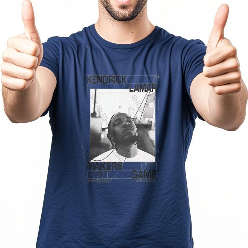 Men Summer Brand Tshirt Cotton Streetwear Cool TShirt KENDRICK LAMAR MAKERS GAME Fashion Unisex Crew Neck Teeshirt Euro Size