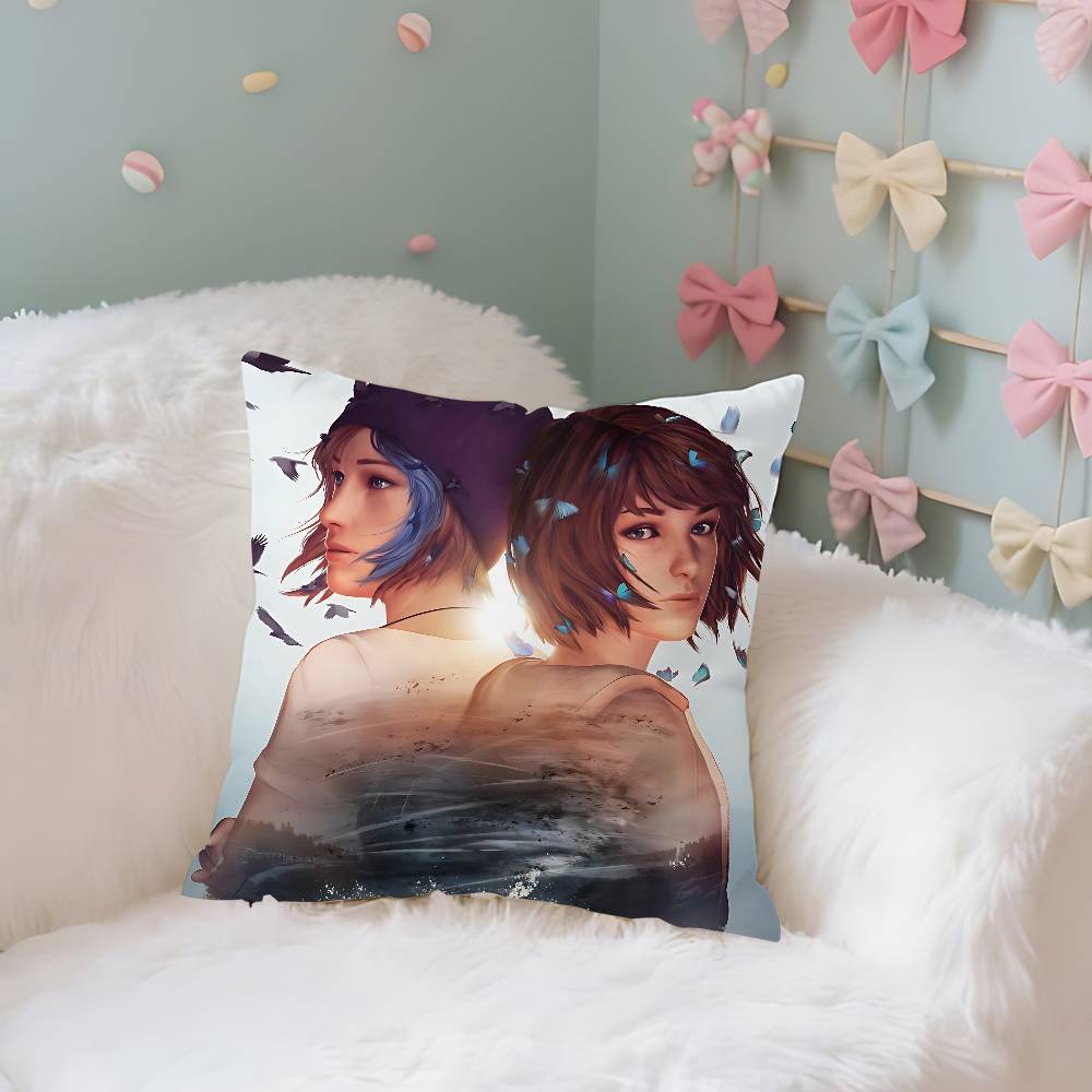 Cool Game LLife Is Strange Pillow Case Throw Pillow Cover Nordic Vintage Style Cushion Covers Home Living Room Sofa Couch Seat