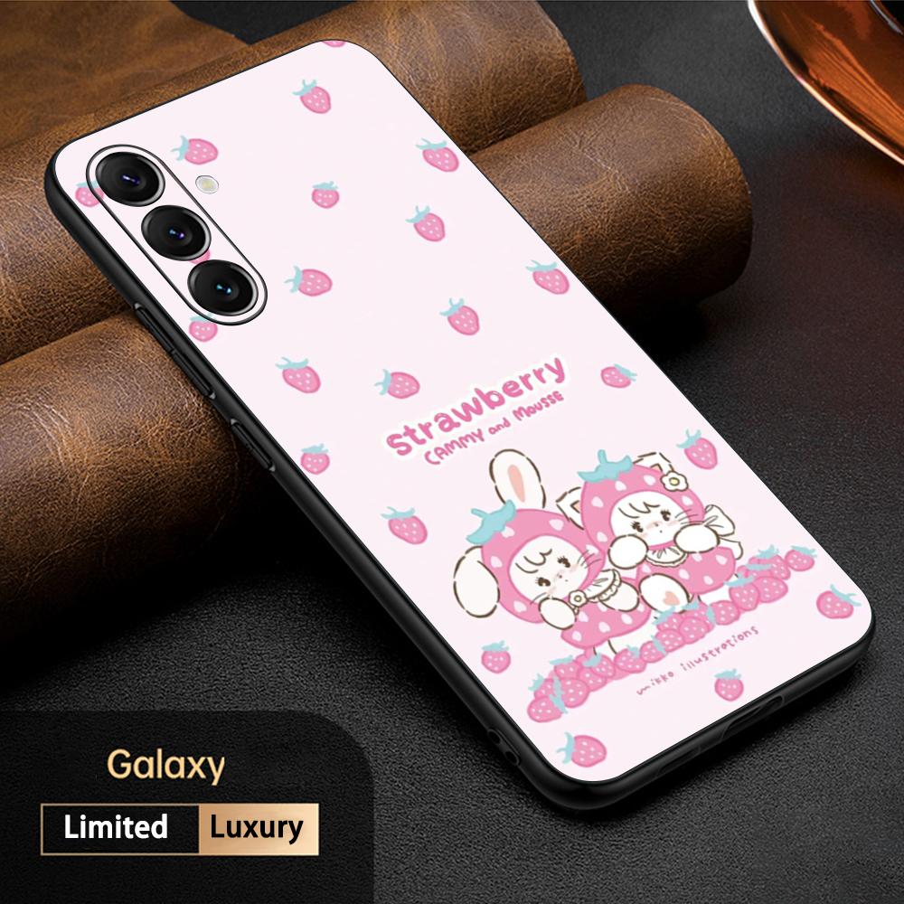 

Mikko cute girl pink fashion design Phone Case For Samsung Galaxy S25 S24 S23 S22 S21 S20 Plus Ultra Note20 Soft Black Samsung S24 Ultra