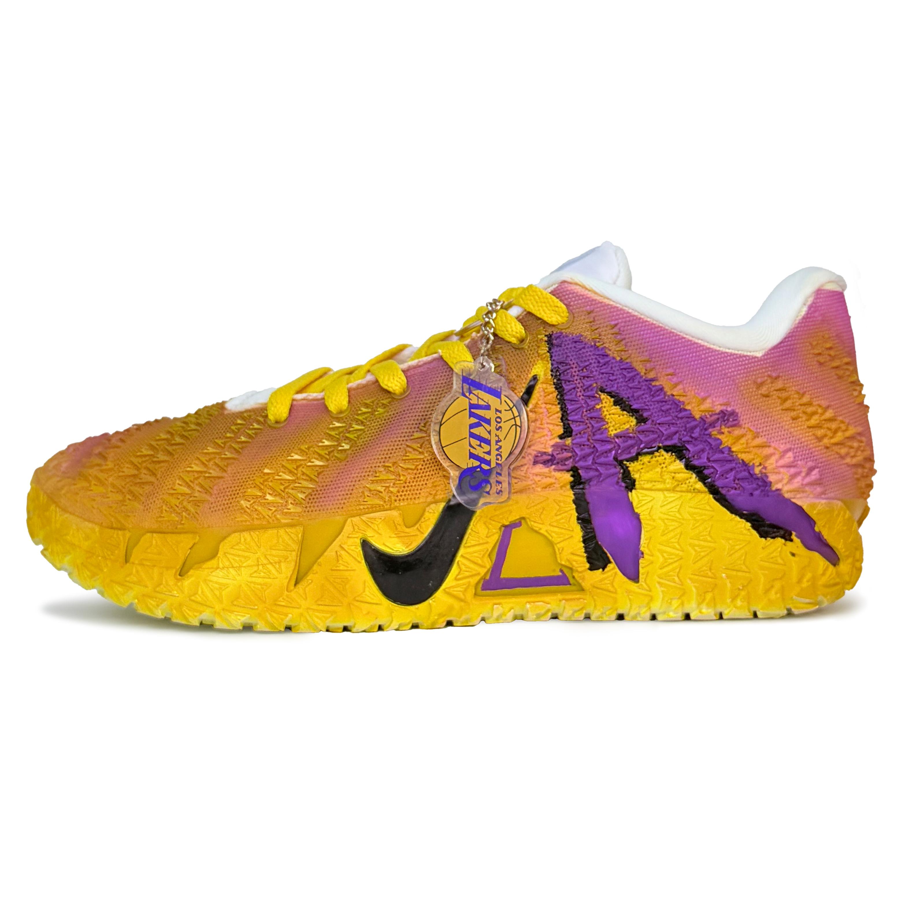 Nike Ja Morant 3 Rebound Grip Low top Basketball Shoes Men s Purple Yellow HF2794-101(Team1521-) 42.5