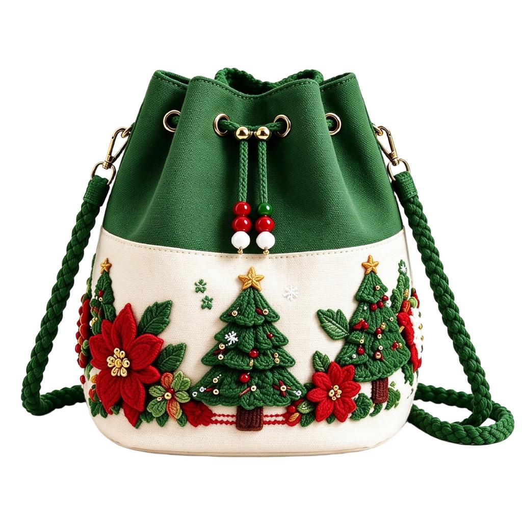 Gehäkelte Crossbody-Tasche für den Urlaub, Kleine gestrickte Geldbörse für festliche Outfits und den Alltag